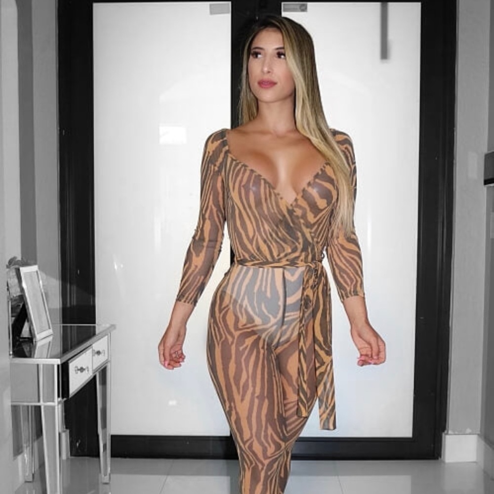 Animal Print Jumpsuit